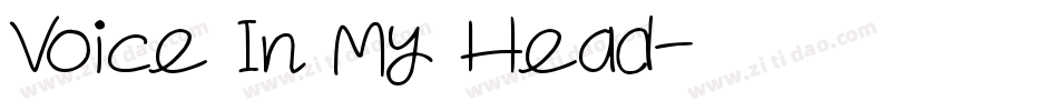 Voice In My Head字体转换
